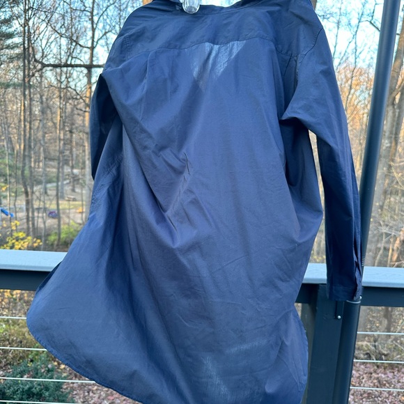 Ines de la Fressange x Uniqlo Navy Blue long tunic blouse, women’s Large - Picture 8 of 10